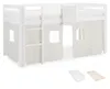 Hoogslaper met matras 90x200 cm, wit. Kinderbed met ladder, Productafbeelding-voorbeeld 28