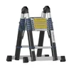 WORHAN® 5m TELESKOPLEITER 2 in 1 ANLEGELEITER KLAPPLEITER Produktbild-Vorschau 2