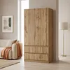 Armoire Novela, Wotan à 2 portes | Armoire de chambre Voir les images du produit 1