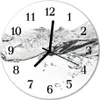 Glasuhr Wanduhr Küchenuhr Echt-Glas 30fi cm Wasser grau Produktbild-Vorschau 1