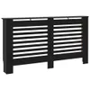 vidaXL Panele grzejnikowe czarne 152x19x81,5 cm MDF Podgląd zdjęcia produktu 1