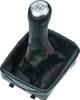 Schaltsack Schaltmanschette Naht ROT Schaltknauf Silber und Produktbild-Vorschau 1