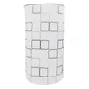 A white shower curtain with a grid pattern of squares, shown on a white background. Podgląd zdjęcia produktu