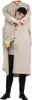 Mom Kopfloses Mann Kostüm Beige  Beige One Size Produktbild-Vorschau 2