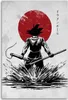 Leinwandbild anime-manga-samurai 70x100 cm Feeby rot Produktbild-Vorschau 3