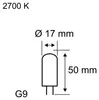 Paulmann 28807, 2,5 W, 25 W, G9, 250 lm, 15000 h, Warmweiß Produktbild-Vorschau 2