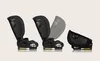 Three views of a black child car seat showing different recline positions. Produktbild-Vorschau