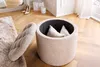 riess-ambiente Runder Hocker MODERN BAROCK 50cm champagner Produktbild-Vorschau 5