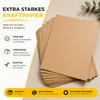 100 hojas de papel kraft marrón de 160 g/m², fabricado con Vista previa de la imagen del producto 2