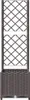 vidaXL Fioriera con traliccio Marrone 40x40x136 cm PP Anteprima dell’immagine prodotto 3