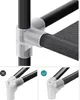 SONGMICS Armadio, con 2 binari per abiti, pieghevole, nero Anteprima dell’immagine prodotto 4