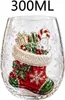 3D Weihnachtsgl?ser 6er Set, 300 Ml Stiellos Schneeflocken Produktbild-Vorschau 2