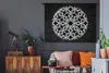MuchoWow® Wandteppich Wandbehang Schwarzes und weißes Produktbild-Vorschau 5