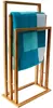 Msv Bamboo Handtuchhalter Golden 42 x 24 x 82 cm Golden 42 Produktbild-Vorschau 5