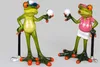 Formano 2er Set lustige Frösche Figur Frosch Golfspieler Produktbild-Vorschau 7