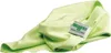A folded green microfiber cloth with a label. Podgląd zdjęcia produktu