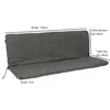 A diagram showing the dimensions of a grey cushion for a garden bench. Produktbild-Vorschau