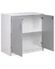 BELIANI Büroschrank Hellgrau / Weiß 80 x 80 x 40 cm Produktbild-Vorschau 6
