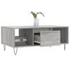 The Living Store Couchtisch Grau Sonoma 90x50x36,5 cm Produktbild-Vorschau 5