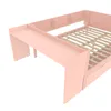 A pink children's bed with a slide and shelves. Anteprima dell’immagine prodotto