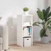 vidaXL Regál na knihy stohovateľný biely 30x30x80 cm Náhľad obrázku produktu 1