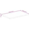 Design Tischplatte 40x20x2,5 cm Rechteckig Massivholz Produktbild-Vorschau 9