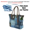 Sunsa Damen Handtasche. XXL Tasche aus Canvas recycelte Produktbild-Vorschau 6