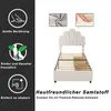 Letto per bambini 90x200 cm, imbottito con testiera a forma Anteprima dell’immagine prodotto 3