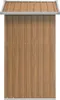 Capanno per attrezzi Marrone 126x97,5x177 cm Acciaio Anteprima dell’immagine prodotto 4