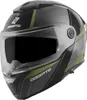 Bogotto FF404 Ezion Klapphelm, schwarz matt/grün, M Produktbild-Vorschau 3