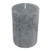 Stumpenkerze aus Paraffin, Anthrazit, Rustic, WENZEL, 80/60 Produktbild-Vorschau 2