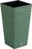 A tall, square green planter with a textured surface. Anteprima dell’immagine prodotto