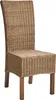 BELIANI Esszimmerstuhl 2er Set Braun Rattan mit Sitzkissen Produktbild-Vorschau 4