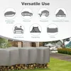 Bâche étanche en PE de 280 g/m², avec œillets | Gris | 300 Voir les images du produit 6