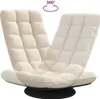 vidaXL Krzesło podłogowe obrotowe lniane 70x51x79 cm Podgląd zdjęcia produktu 7