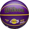 A purple and yellow basketball with the Wilson logo and Los Angeles Lakers branding. Produktbild-Vorschau