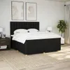 Boxspringbett mit Matratze Schwarz 200x200 cm Stoff Produktbild-Vorschau 5