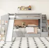 Etagenbett mit 2 Liegeflächen, Lattenrost, Rausfallschutz Produktbild-Vorschau 2