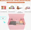 COSTWAY skrzynia na zabawki, 2 w 1 skrzynia na zabawki z Podgląd zdjęcia produktu 4