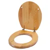 MSV WC Sitz Toilettendeckel Holz "Kiefernholz" Scharniere Produktbild-Vorschau 2