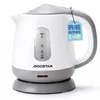 A white and gray electric kettle is shown on a white background. Produktbild-Vorschau