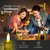 Stabkerzen LED mit Timer GOLD 4 Stück GOLD indoor - 6 Produktbild-Vorschau 4