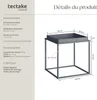 Table d'appoint CAMBRIDGE 40x40x44cm - gris foncé Voir les images du produit 6