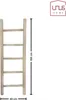 UNUS® Dekoleiter Holzleiter Leiter Handtuchhalter 140 cm Produktbild-Vorschau 8