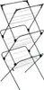 A black metal drying rack with three tiers. Náhľad obrázku produktu