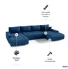 FEDVE Ecksofa Big Sofa Eckcouch mit Schlaffunktion DHAKA U Produktbild-Vorschau 4