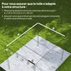 Outsunny Toile de toit pour pergola tonnelle rétractable de Voir les images du produit 3