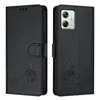 Leder Hülle für Motorola Moto G54 Süße Katze Flip Case Produktbild-Vorschau 2