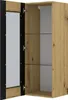 Skleněná vitrína MONDI 125 cm Nástěnná skříňka Police Náhled obrázku produktu 3