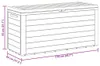 vidaXL Gartentruhe Braun 116x44x55 cm Produktbild-Vorschau 7